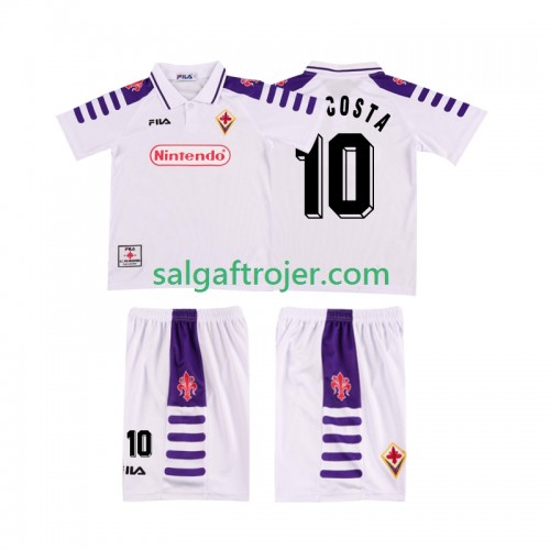 ACF Fiorentina RUI COSTA 10 1999 Fodboldtrøjer Børn Retro Udebanesæt 1998 Kort ærmer ACF Fiorentina RUI COSTA 10 1999 Fodboldtrøjer Børn Retro Udebanesæt 1998 Kort ærmer